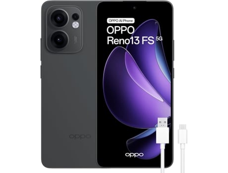 Reno13 Fs 5g Smartphone Gratuito Com Ia, 12 Gb 512 Gb, Ecrã Amoled De 6,67”, Cinzento Oppo