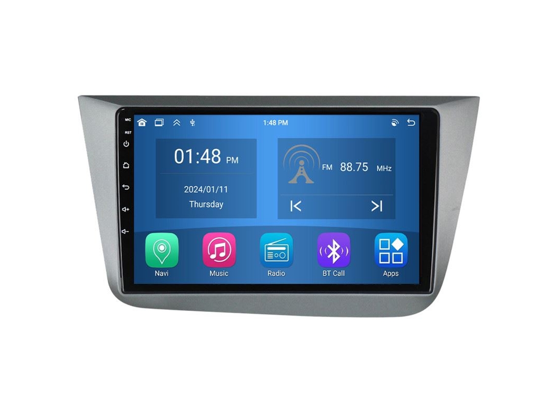 Central Multimídia Carplay Gps 4 Gb 64 Gb Para Seat Altea 5p 2004-2015toledo 5p 3 2004-2009 Android Auto Bluetooth