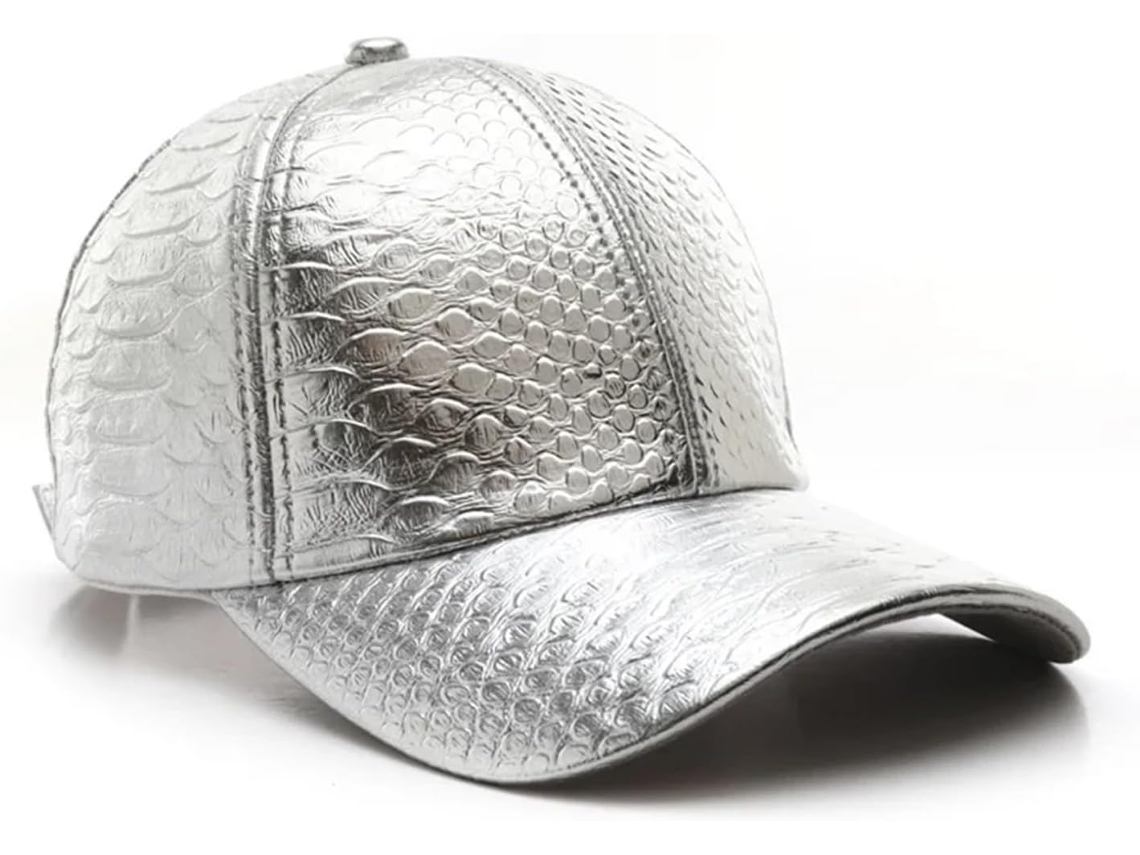 Boné SFUSHOS de Couro Serpentino Unissex para Outono/Inverno