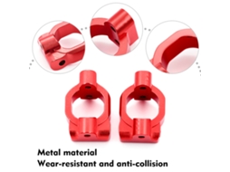 Suporte de cubo metálico em forma de C para veículo todo-terreno Wltoys 1/10 (código 104001) - Peças de reposição e acessórios de atualização.