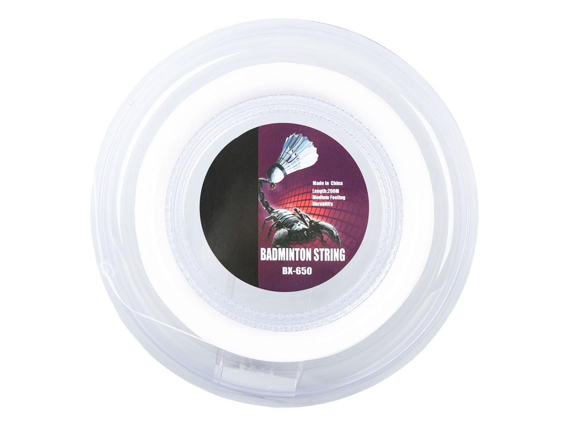 Omni-corda De Raquete De Badminton 0,72mm 200m Nylon Treinamento Bx 650 Branco