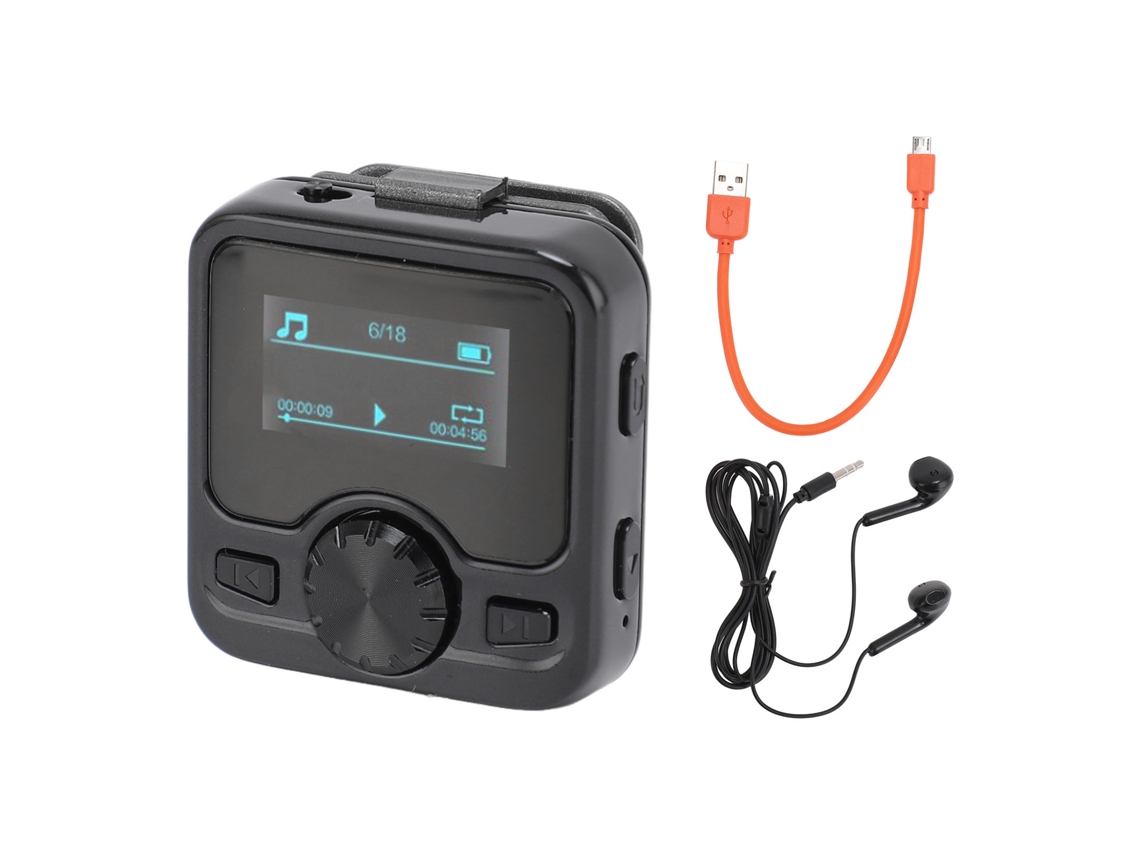 Aetheria gravadora de Voz Digital com Redução de Ruído Roda 360° Bluetooth Mp3 Portátil com Clip 1.2 Polegadas 8gb