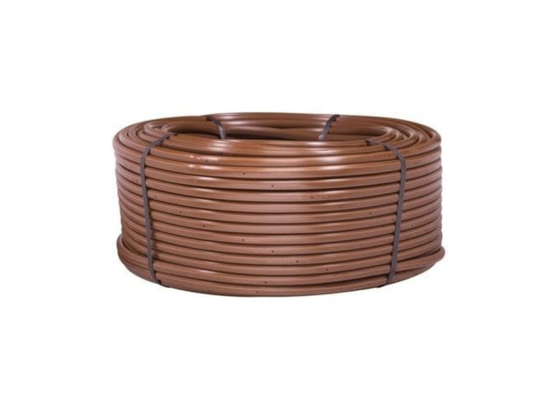 Tubo RAIN BIRD XFS 100m para irrigação enterrada 16 mm com gotejadores a cada 33 cm. Tubo Marrom para irrigação enterrada. Oferta exclusiva