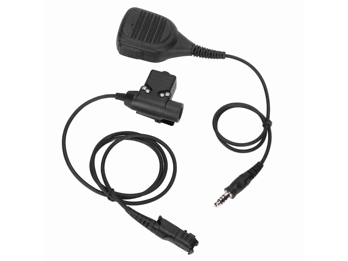 Microfone Mali de Ombro com Ptt U94 para Rádio Walkie Talkie Motorola Xir P6600 P6620 Dp2400 Mtp3250 Dep550