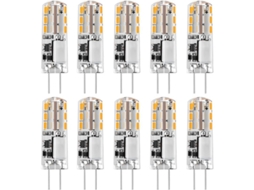 Lâmpadas G4 Led 12v Ac/dc 3000k 120lm 2w Substitui Halógeno 15 20w Não Dimmable 10pcs S/MARCA