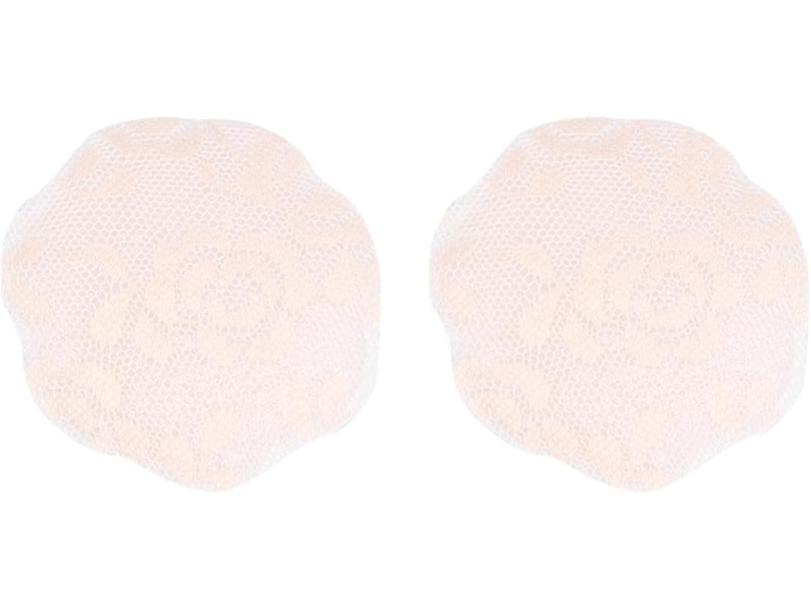 2 Pares De Protetores De Mamilo Reutilizáveis Em Silicone Com Renda.