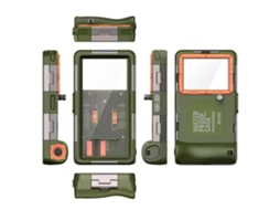 Capa Yuysan Impermeável Até 15m, Não Compatível Com Samsung E Iphone, Verde Exército