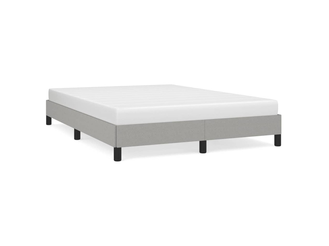 Bed Frame, Bed Frames Vidaxl Cinzeto Tecido (140 X 190 Cm)