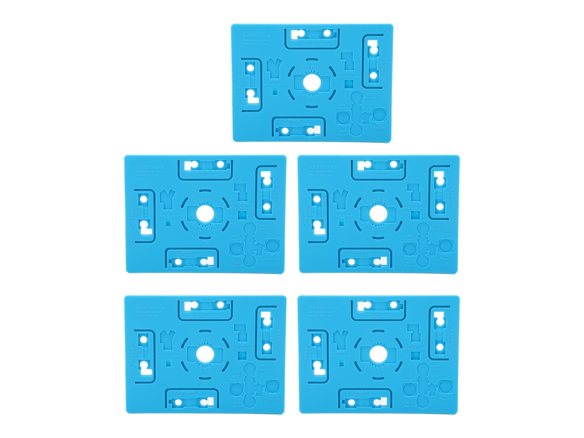 5pcs Tapete De Silicone Multifuncional Resistente Ao Calor Para Reparo E Alinhamento De Peças Eletrônicas Na Soldagem