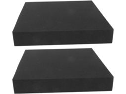 Coussin Éponge De Boîte 2pcs Em Poliuretano Noir, Proteção