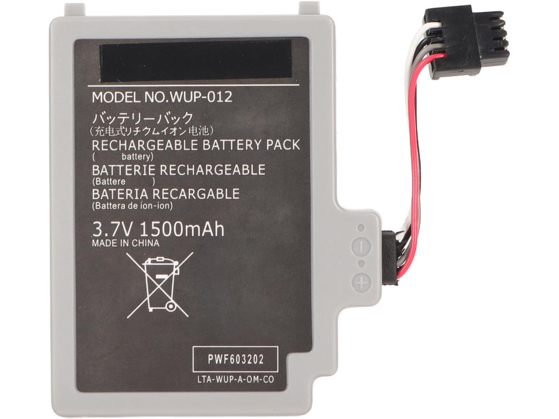 Bateria Recarregável de Íon lítio Wup 012 de 1500 Mah para Controle de Jogos com Longa Duração e SFUSHOS