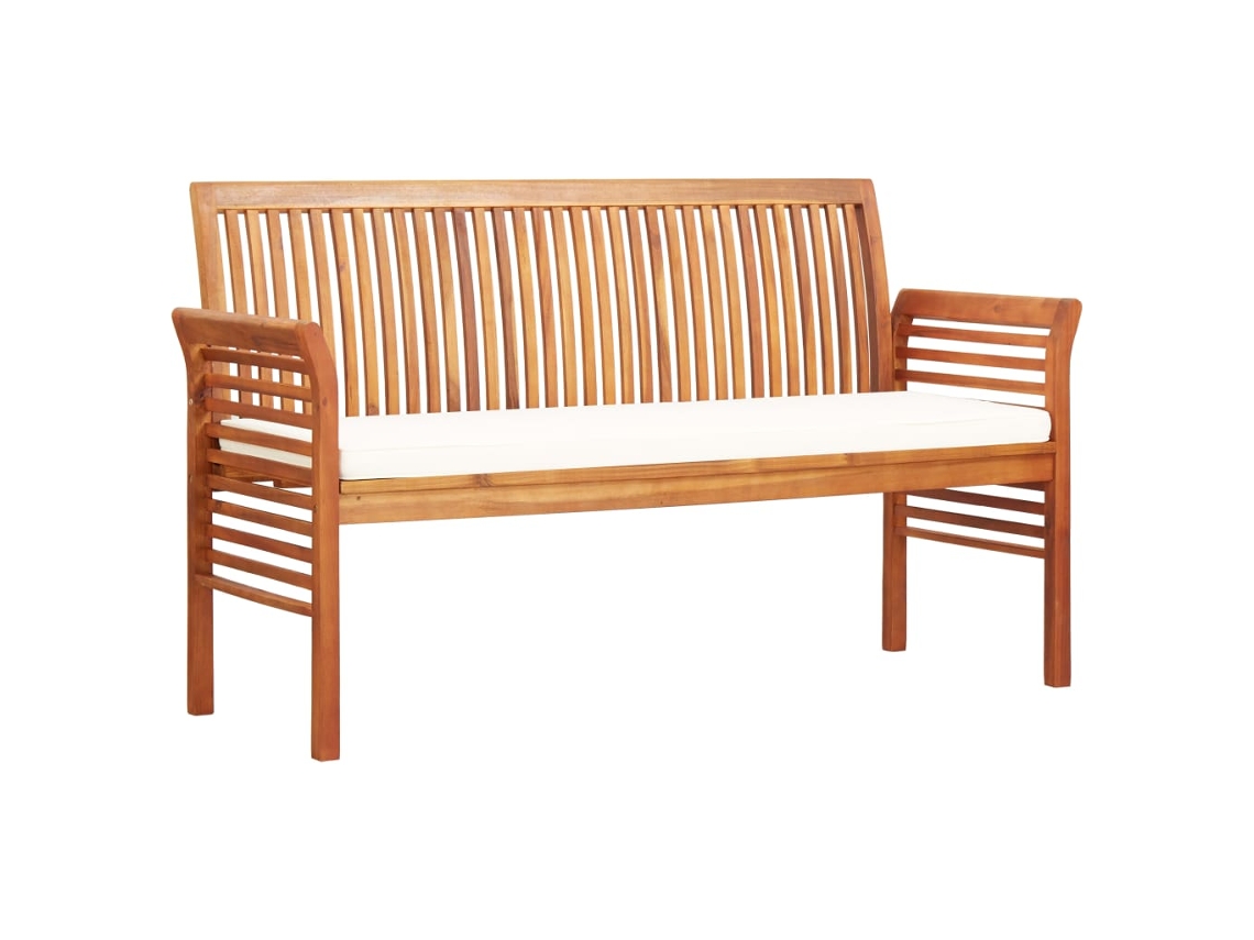 Banco de jardim VIDAXL Marrom Madeira (150 cm)