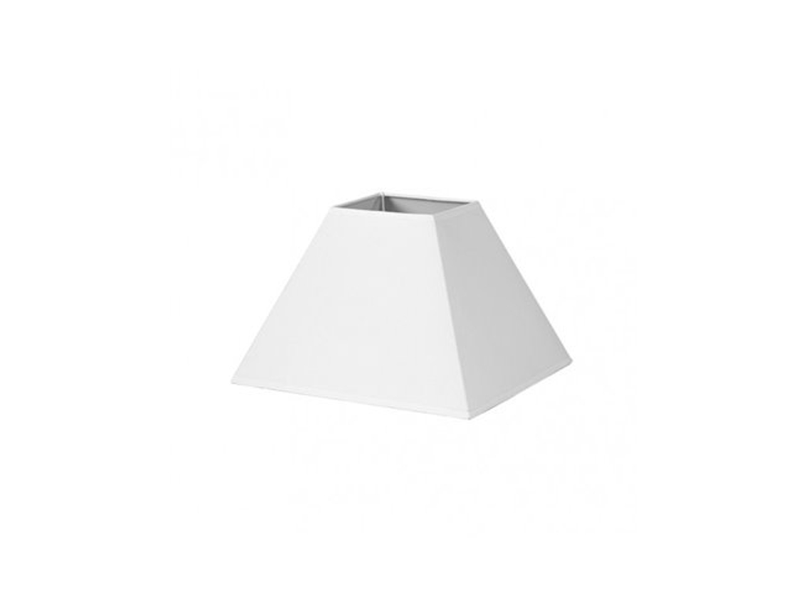 Abajur Pirâmide Mezzo E27 Branco 40Dx18Dx28H Tecido Popeline