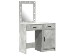 Conjunto 2 Mesa De Vestir Vidaxl Cinzento Derivados De Madeira (50 X 41 X 135 Cm)