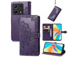 Capa De Couro Com Estampa De Flor Mandala Para Celular Infinix Note 30 Pro