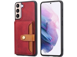 Capa Samsung Galaxy S22 5G HFS-HOUSE Kickstand (Vermelho)