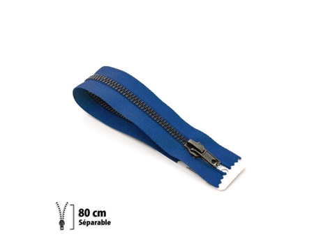 Zíper Z19 Laiton Separável 80 Cm Azul Bugatti