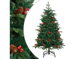 Artificial Hinged Christmas Tree, Artificial Hinged Christmas Trees Vidaxl Verde Pvc (150 Cm)