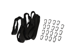 Linha de Roupas Portátil para Camping 18.7ft com 19 Fivelas