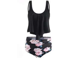 Conjunto Taniki Feminino Multicolorido De Poliéster Com Preenchimento - Inclui 1 Peça Eu