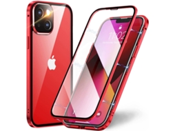 Lente para Telefone Proteção Moldura Protetora Híbrido Tampa Traseira Adsorção para iPhone 13 HONGWE. Magnética Prateado