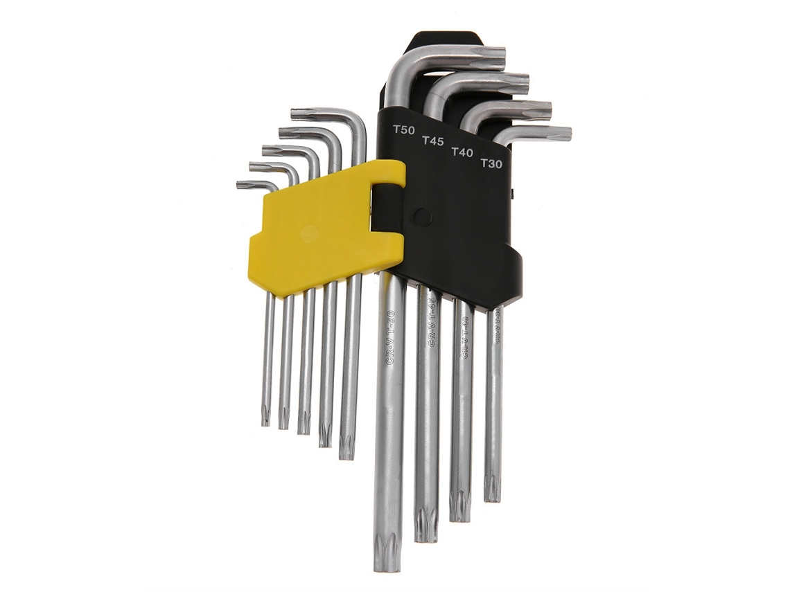 Kit de Chaves Allen e Bits Estrela 9pcs | S/MARCA