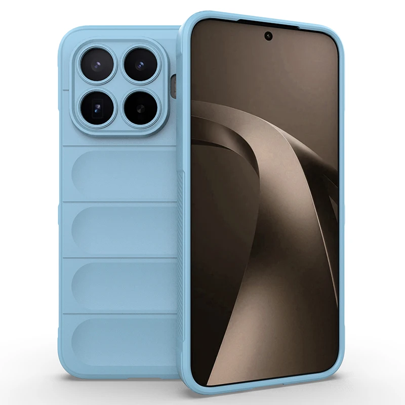 (azul Claro, Xiaomi 17) Capa De Celular Em Silicone Macio Fosco À Prova De Choque, Agradável Ao Toque, Resistente A Arranhões E Quedas.