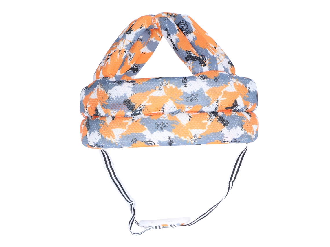 Mali capacete para Bebê Absorção de Choques Macio Respirável Ajustável Proteção Cabeça Crawling Walking