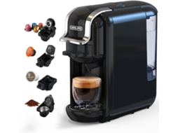 Mk603 Cafeteira Automática 4 Em 1 Para Cápsulas Nespresso, Dolce Gusto, Starbucks Ese E Café Em Pó, Preparação Fria/quente,preta Cafelffe