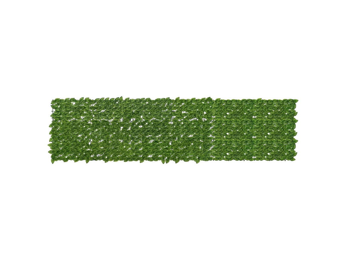 Vidaxl Tela De Varanda Com Folhas Verde E Amarelo 300 X 75 Cm