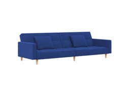 Sofa Bed, Sofa Beds Vidaxl Azul Tecido (n/a)