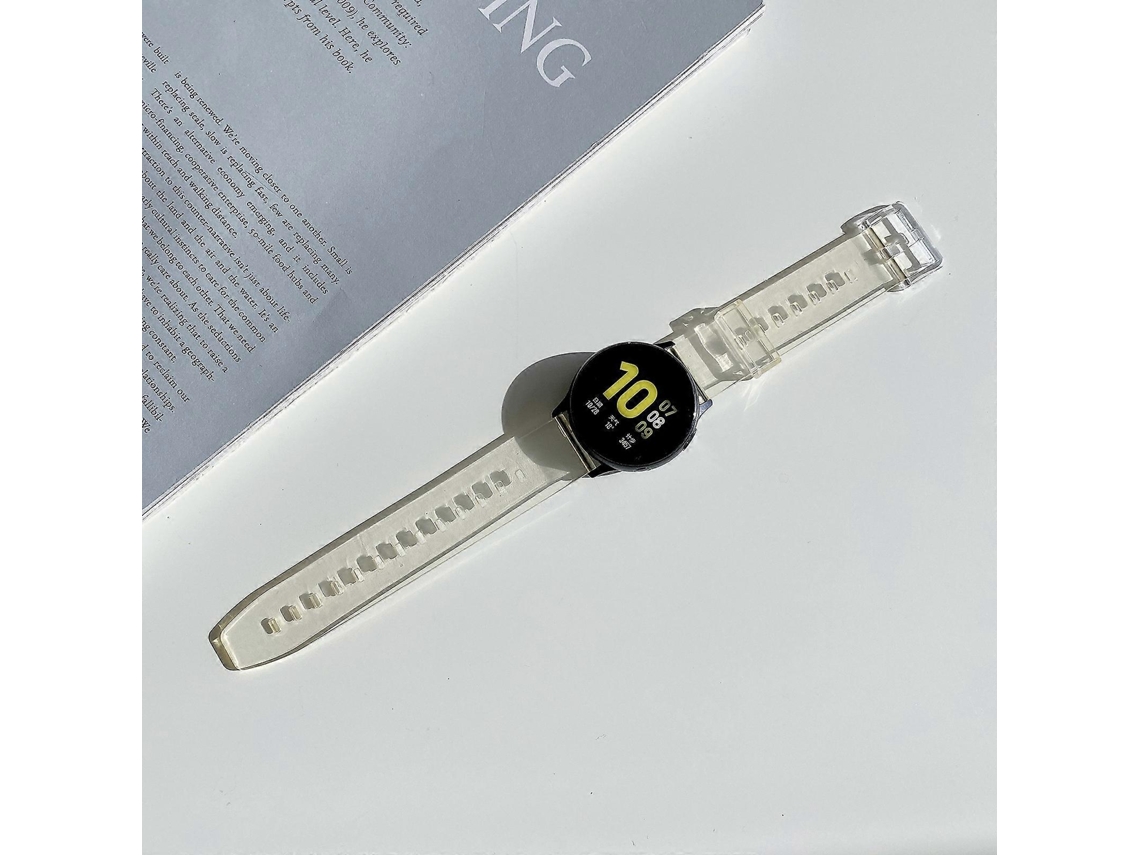 Pulseira De Tpu Preta Com Descoloração Em Condições De Baixa Luminosidade Para Samsung Galaxy Watch 3 45mm.