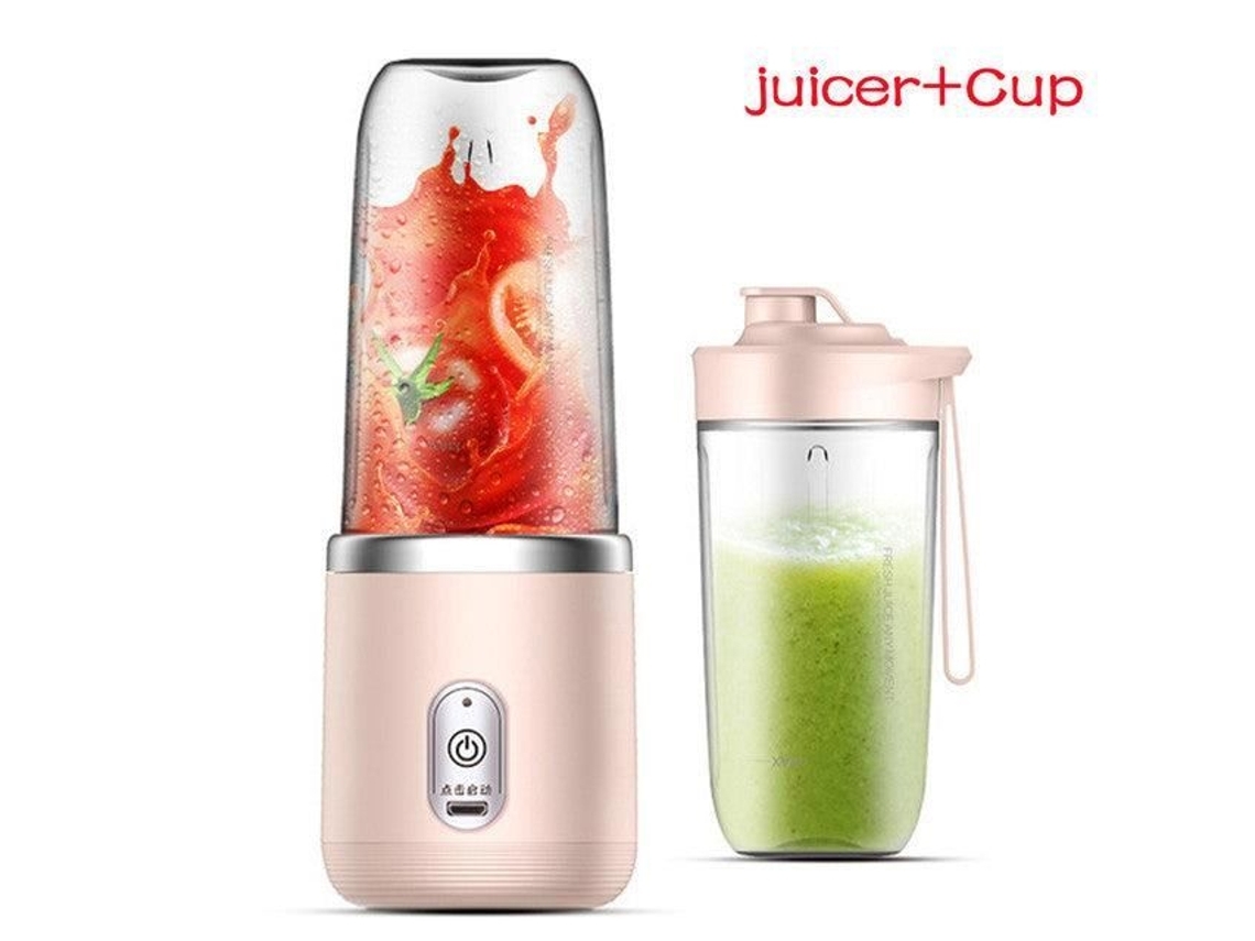 Copo liquidificador/shaker, compacto, USB, 6 lâminas | STELASPLEN