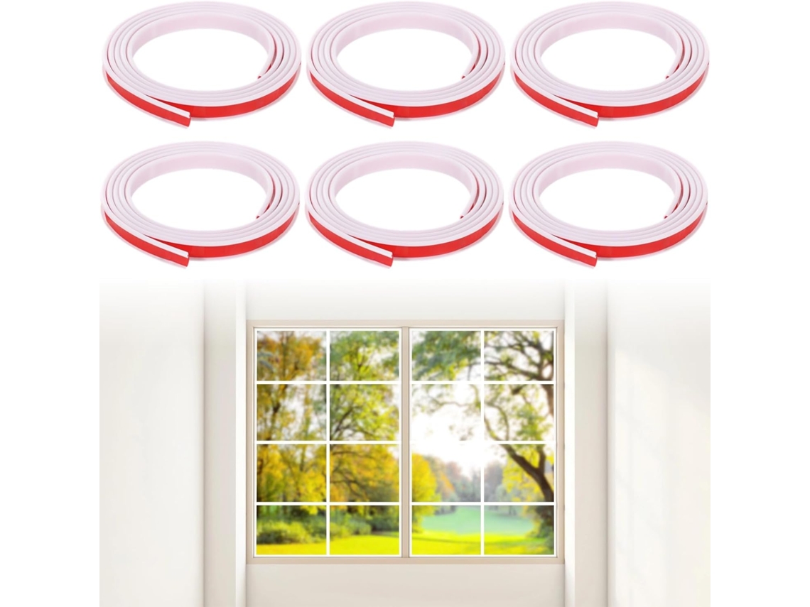 Conjunto De 6 Peças Molduras Para Janelas E Portas, 12 Metros 39, 4 Pés, Acabamento Decorativo
