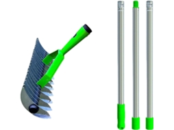 Ancinho De Aço Reforçado Para Folhas - Ferramenta De Jardim Confortável