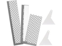 Conjunto De 6 Réguas De Malha De Aço Inoxidável Tofficu Para Desenho