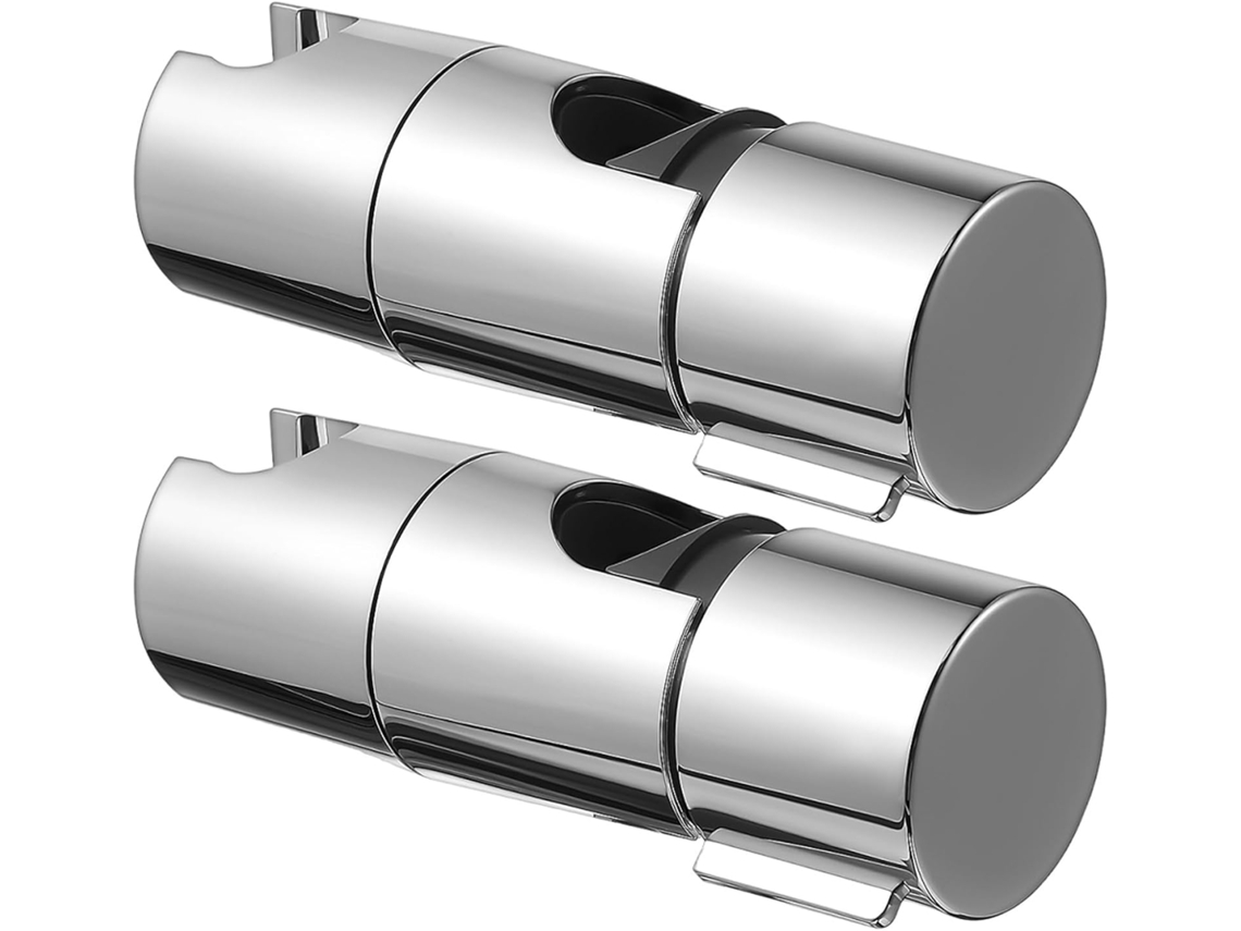 Conjunto de 2 Suportes Chuveiro de Substituição para Barras Deslizantes 18a 25mm, Suporte Ajustável para Mão Chuveiro