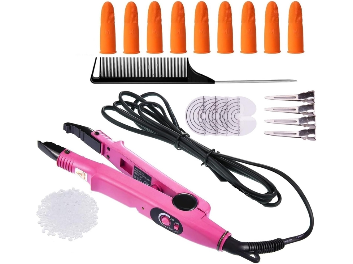 Extensões de Cabelo Profissionais com Calor Variável e Conector de Fusão SFUSHOS