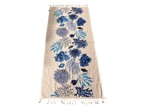 Telo Da Mare Adulto Unisex Lovely Beach 0001 Hurgada_blue Cotone Organico