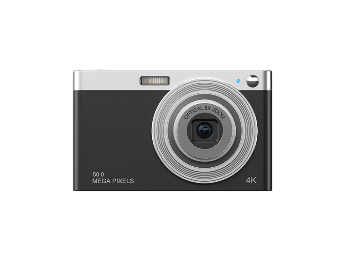 Halinuia Câmera Digital 4k Zoom Óptico 8x Lente Telescópica Tela 2,88 Polegadas (preta)