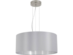 Candeeiro Suspenso EGLO 530 Maserlo (Cinzento - E27 - 1 x 180 W - Aço e Tecido)