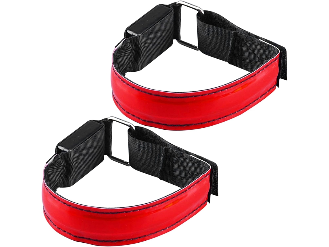 Braçadeira Led Recarregável Via Usb Para Corrida E Ciclismo -