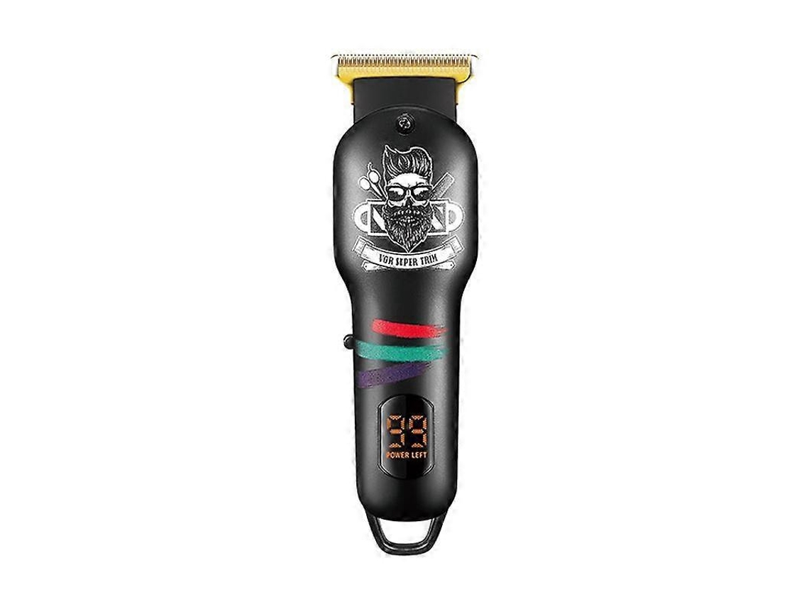 Cortador De Cabelo Elétrico, Design Grafite, Display Digital Led, Usb