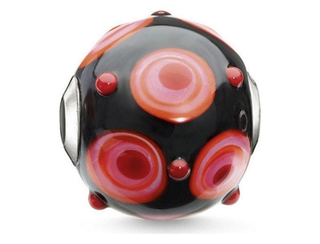 Miçangas femininas  K0281-017-10 (1,20 cm) Vermelho (1,2 cm)