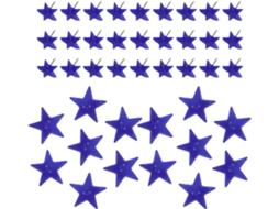 Conjunto De 50 Tachinhas Em Formato Estrela Para Quadro Cortiça, Design Charmoso E Resistente, Em Plástico E Metal