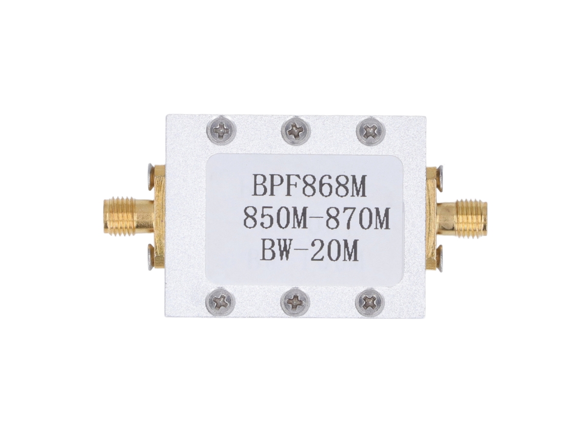 Filtro pasa banda fm 850 870mhz interface sma k bpf868m componente electrónico con caja | S/MARCA