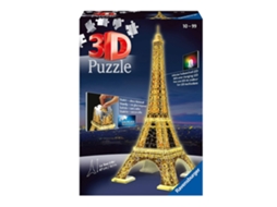 Puzzle 3D Torre Eiffel c/ Luz RAVENSBURGER (Idade Mínima: 8 - 108 Peças)