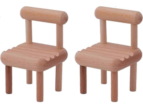 Pacote Com 2 Suportes Para Celular, Suporte Para Cadeira, Suporte De Madeira Para Celular, Mini Suporte Para Celular Em Formato De Cadeira