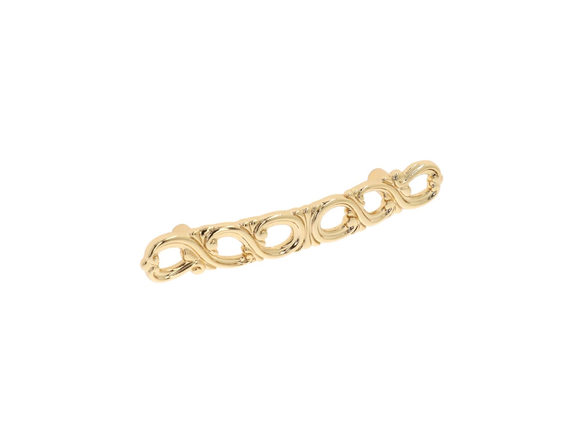 Puxador para Móveis HARDWAREXCHANGE em Zamac com 96mm de distância entre eixos, banho de ouro, conjunto de 6