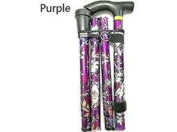 Bengala Dobrável Ajustável Alumínio Floral Caminhada Floral Para Caminhada Camping Durable Mobility Aid